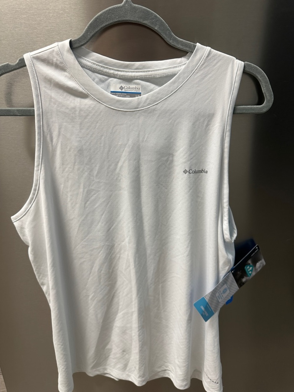 Columbia White Women's Sleeveless Athletic Tank